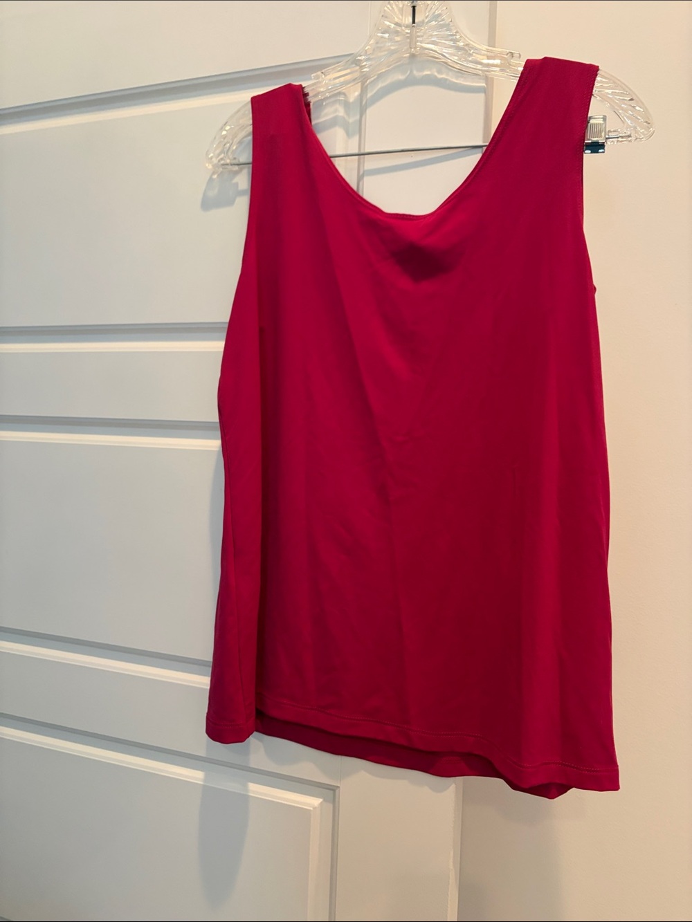 Chico's Raspberry Scoop Neck Tank Top - Picture 3 of 3
